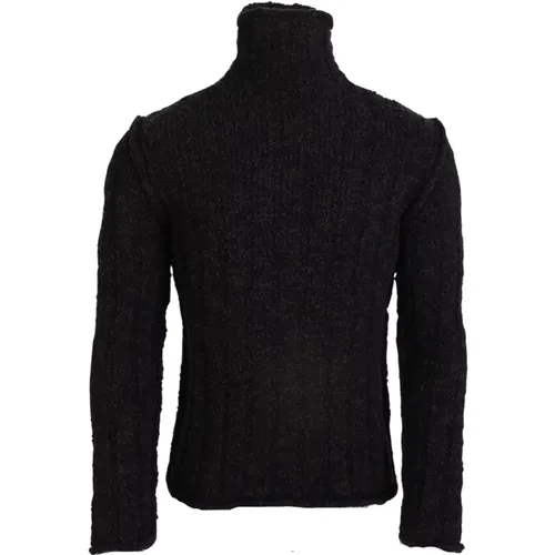 Turtlenecks, male, , Size: XL Wool Knit Turtleneck Sweater - Dolce & Gabbana - Modalova