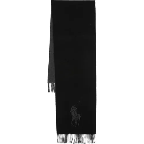 Schwarzer Winter Schal für Frauen , Damen, Größe: ONE Size - Polo Ralph Lauren - Modalova