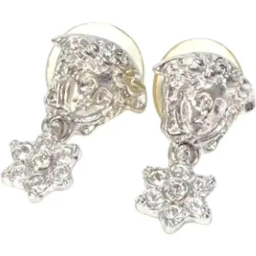 Pre-owned Jewellery, female, , Size: ONE SIZE Pre-owned Fabric earrings - Versace Pre-owned - Modalova