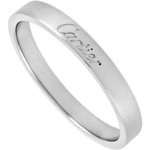 Pre-owned Jewellery, unisex, , Size: ONE SIZE Pre-owned Platinum rings - Cartier Vintage - Modalova