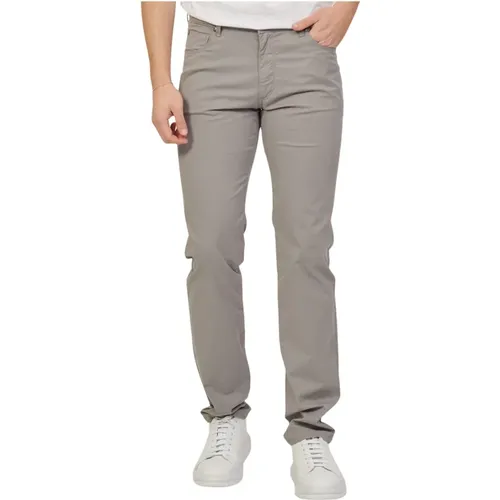 Grey Trousers 5-Pocket Regular Fit , male, Sizes: 7XL, 4XL, 2XL, L, M, XL, S - Bugatti - Modalova