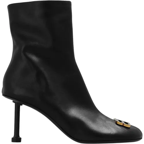 Chic Heeled Ankle Boots , female, Sizes: 7 UK, 5 1/2 UK, 6 1/2 UK, 7 1/2 UK, 6 UK - Balenciaga - Modalova