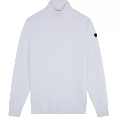 Turtlenecks, male, , Size: 2XL 469 Ecru Dolcevita - Stylish and Comfortable - PAUL & SHARK - Modalova