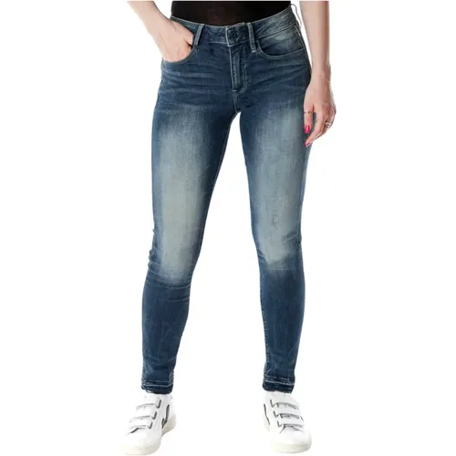 Mid Skinny Ankle Jeans mit Distressed Details - G-Star - Modalova