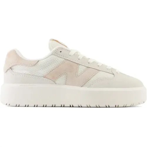 Rosa Sneakers - Leder, Schnürverschluss - New Balance - Modalova