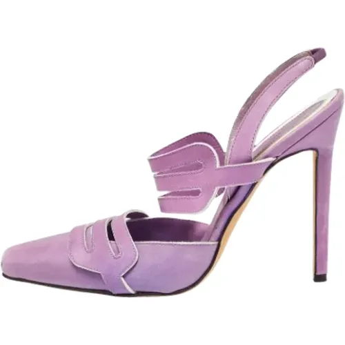 Pre-owned Leather heels , female, Sizes: 6 UK - Manolo Blahnik Pre-owned - Modalova