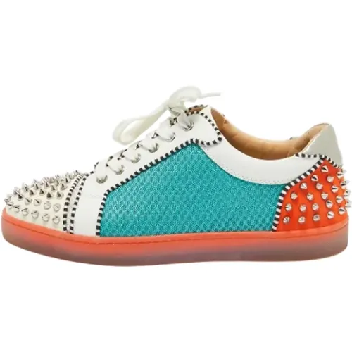 Pre-owned Sneakers, male, , Size: 10 US Pre-owned Mesh sneakers - Christian Louboutin Pre-owned - Modalova