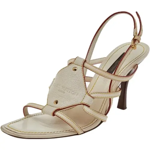 Pre-owned Leder sandals , Damen, Größe: 36 1/2 EU - Louis Vuitton Vintage - Modalova