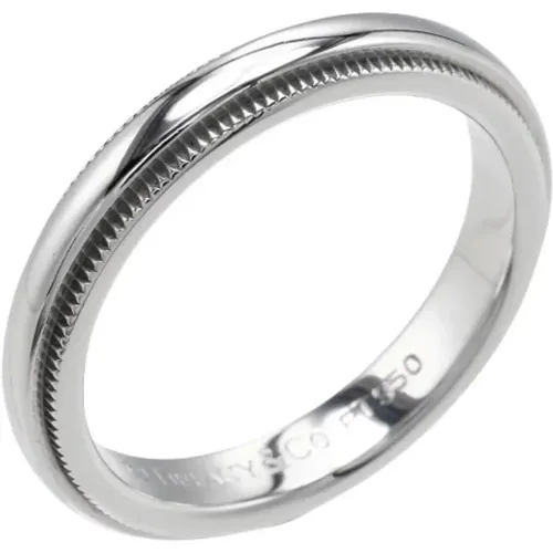 Pre-owned Jewellery, female, , Size: ONE SIZE Pre-owned Platinum rings - Tiffany & Co. Pre-owned - Modalova