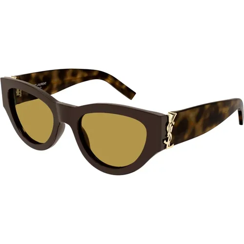 Classic Black Sunglasses SL M94 , female, Sizes: 53 MM - Saint Laurent - Modalova