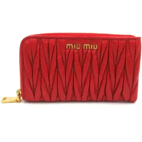 Pre-owned Accessories, female, , Size: ONE SIZE Pre-owned Leather home-office - Miu Miu Pre-owned - Modalova