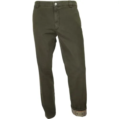 M Trousers Mod. Rome Chino 2 - 3915/29 , male, Sizes: W27, W31, W28, W30 - Meyer - Modalova