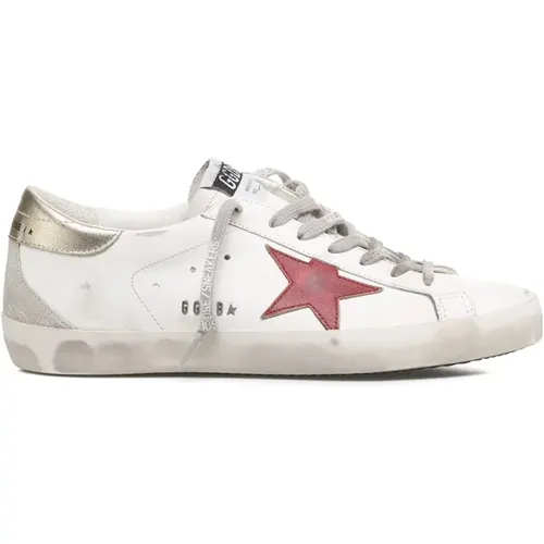 Klassische Weiße Super Star Sneakers , Herren, Größe: 44 EU - Golden Goose - Modalova