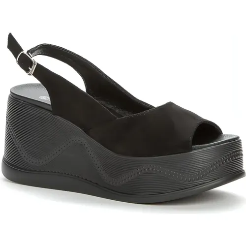 Casual Flat Open Sandals , female, Sizes: 5 UK, 6 UK, 8 UK - Grunberg - Modalova