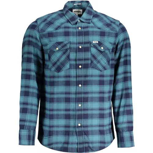 Flannel Western Shirt, Regular Fit , male, Sizes: S, XL, M, L, 2XL - Wrangler - Modalova