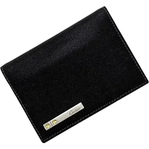 Pre-owned Wallets, male, , Size: ONE SIZE Pre-owned Leather wallets - Cartier Vintage - Modalova