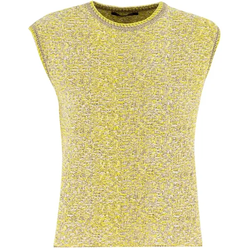 Elegant Patterned Tweed Top , female, Sizes: XS - Fabiana Filippi - Modalova