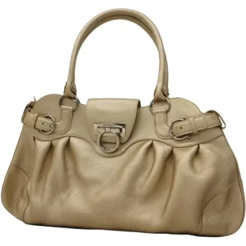 Pre-owned Leather totes , female, Sizes: ONE SIZE - Salvatore Ferragamo Pre-owned - Modalova