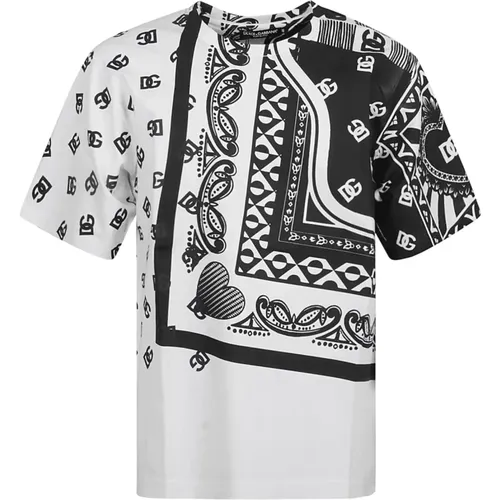 T-Shirts , male, Sizes: L, S - Dolce & Gabbana - Modalova