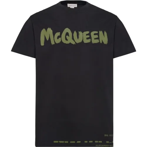 T-Shirts, male, , Size: XL Graphic Print T-Shirt - alexander mcqueen - Modalova