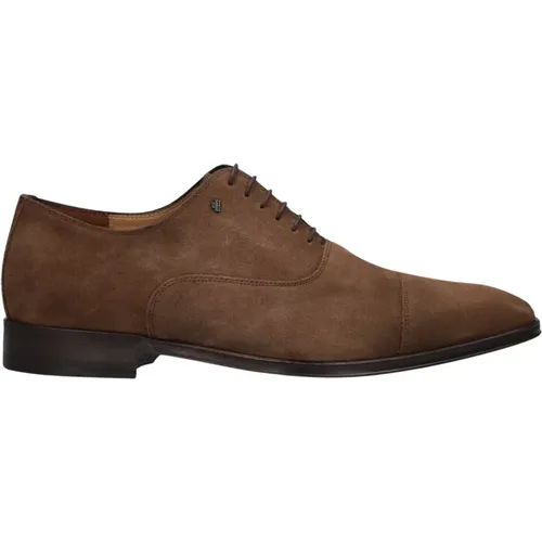 Klassische Cognac Lederschuhe , Herren, Größe: 43 EU - Van Bommel - Modalova