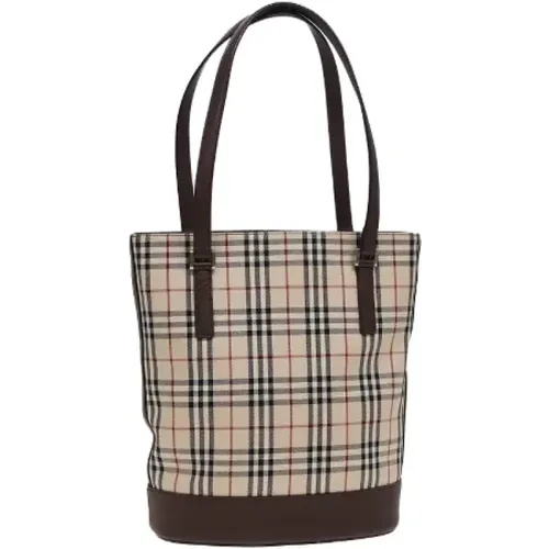 Pre-owned Tote Bags, female, , Size: ONE SIZE Pre-owned Canvas totes - Burberry Vintage - Modalova