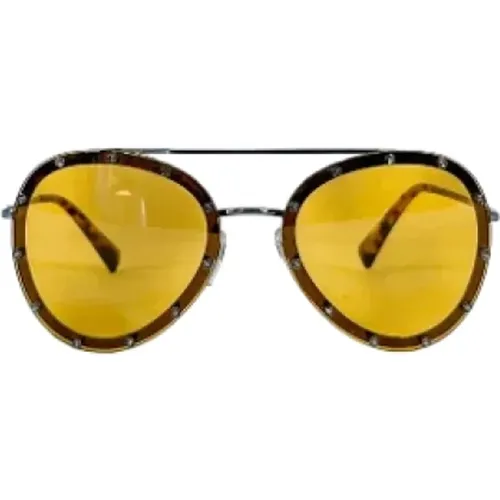 Pre-owned Accessories, female, , Size: ONE SIZE Pre-owned Metal sunglasses - Valentino Vintage - Modalova