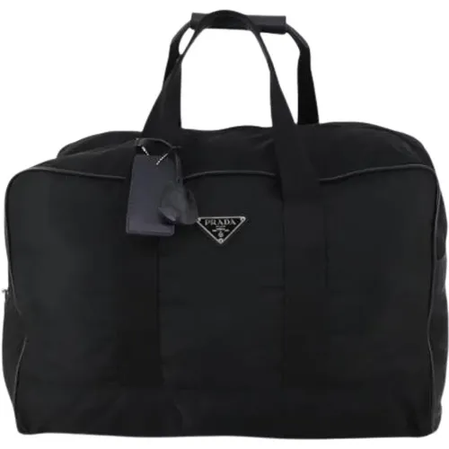 Pre-owned Weekend Bags, male, , Size: ONE SIZE Pre-owned Boston Bag - Prada Vintage - Modalova