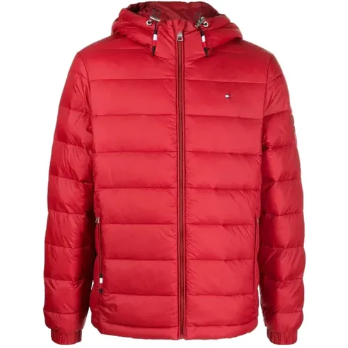 Quilted hooded jacket , male, Sizes: 2XL, XL, L, M, S - Tommy Hilfiger - Modalova