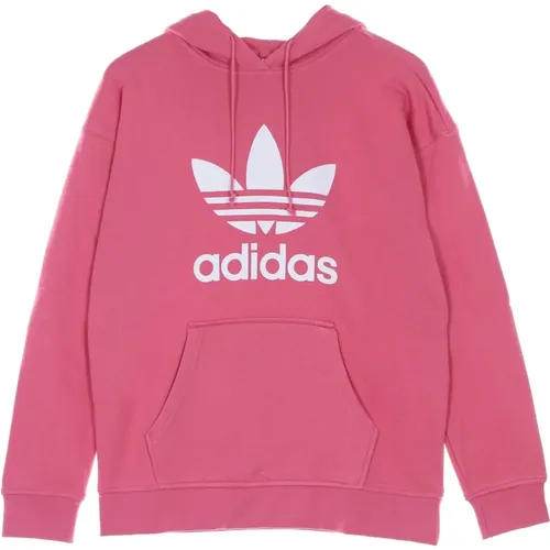 Rose Tone Leichte Hoodie mit Kängurutasche , Damen, Größe: XL - Adidas - Modalova