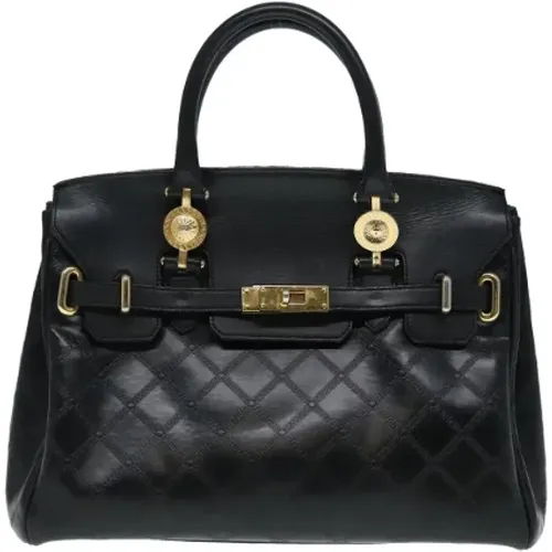 Pre-owned Leather handbags , female, Sizes: ONE SIZE - Versace Pre-owned - Modalova