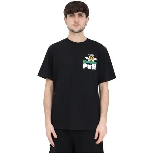 Schwarzes T-Shirt mit Logo-Print , Herren, Größe: XL - Barrow - Modalova