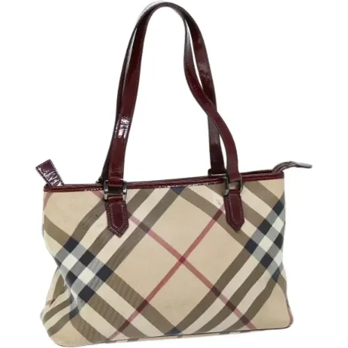 Pre-owned Canvas schultertasche , Damen, Größe: ONE Size - Burberry Vintage - Modalova