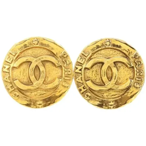 Pre-owned Jewellery, female, , Size: ONE SIZE Pre-owned Fabric earrings - Chanel Vintage - Modalova