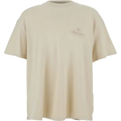 T-Shirts, male, , Size: M Logo Crewneck T-shirt Cotton Man - Represent - Modalova