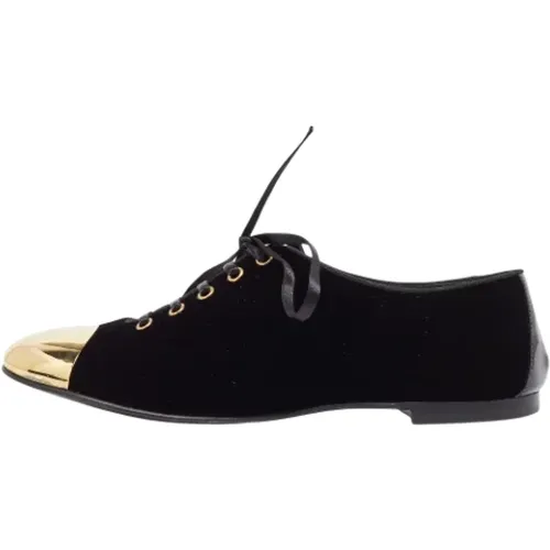 Pre-owned Flats, female, , Size: 8 US Pre-owned Velvet flats - Giuseppe Zanotti Pre-owned - Modalova