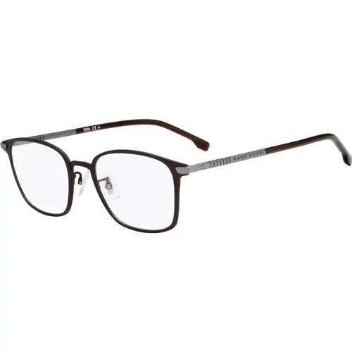 Matte Braune Sonnenbrille , unisex, Größe: 53 MM - Hugo Boss - Modalova