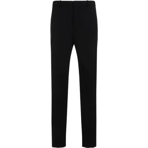 Straight Trousers, male, , Size: L Wool Trouser Tux - Saint Laurent - Modalova