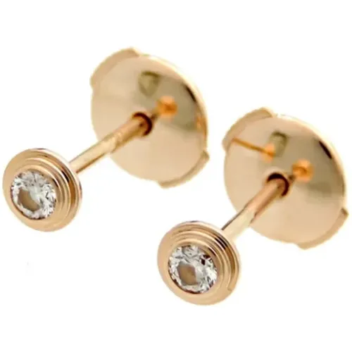 Pre-owned Jewellery, female, , Size: ONE SIZE Pre-owned Rose Gold earrings - Cartier Vintage - Modalova