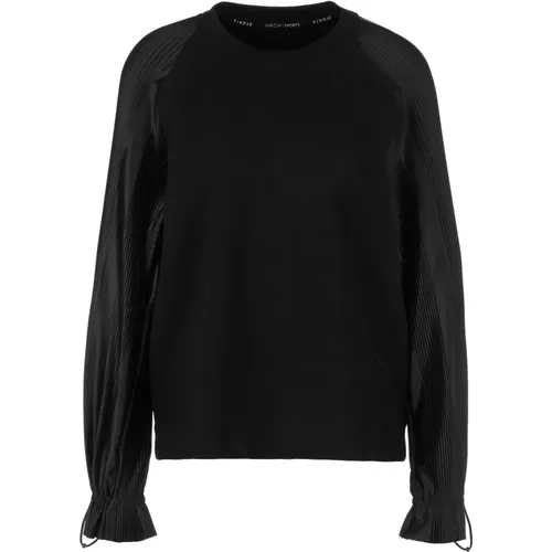 Sweatshirt mit plissierten Ärmeln - Marc Cain - Modalova