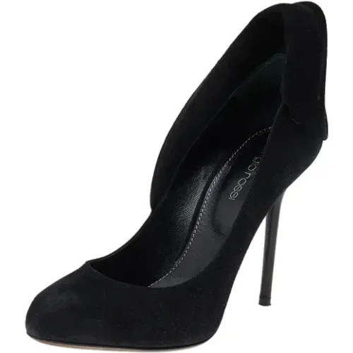 Pre-owned Pumps, female, , Size: 6 US Pre-owned Suede heels - Sergio Rossi Pre-owned - Modalova