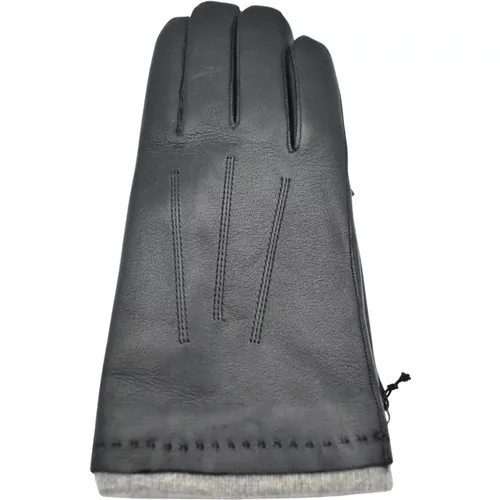 Gloves, male, , Size: 8 1/2 IN Dark Brown Elegant Men's Gloves - Orciani - Modalova