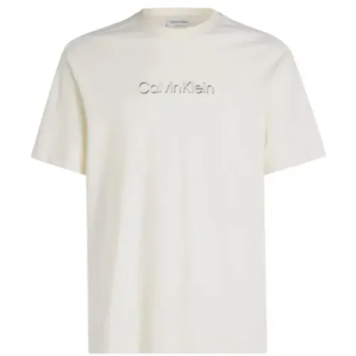 Schatten geprägtes Logo-T-Shirt , Herren, Größe: M - Calvin Klein - Modalova