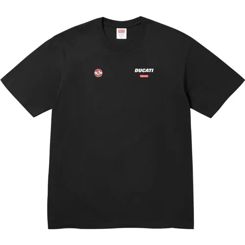 Limitierte Auflage Ducati Logo Tee Schwarz , Herren, Größe: 2XL - Supreme - Modalova