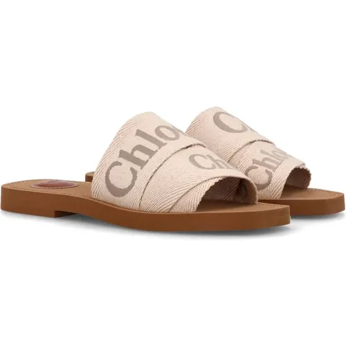 Blushy Woody Sandals , female, Sizes: 5 UK - Chloé - Modalova