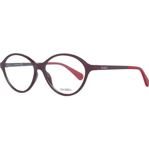 Glasses, unisex, , Size: ONE SIZE Burgundy Women Optical Frames - Max & Co - Modalova