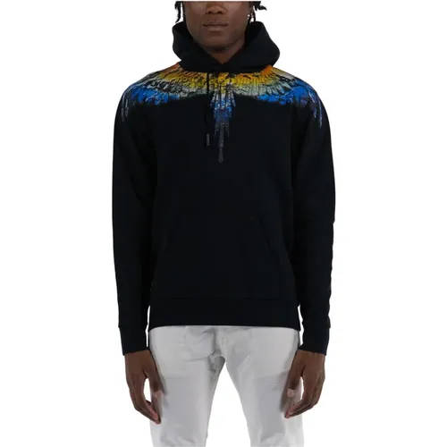 Hoodies, male, , Size: M Lunar Wings Hoodie - Marcelo Burlon - Modalova