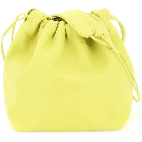 Weiche Leder Zugband Eimer Tasche - Jil Sander - Modalova