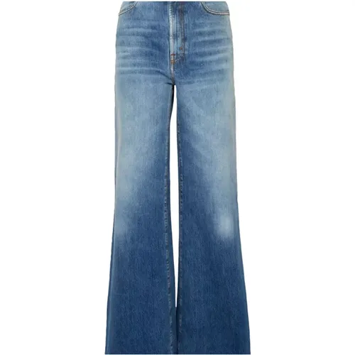 Vintage Flare Denim Jeans , Damen, Größe: W30 - La DoubleJ - Modalova