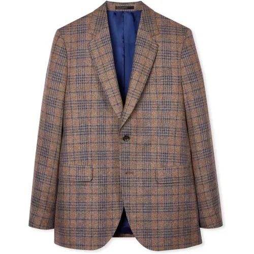 Blazers, male, , Size: XL Checked Blazer Jacket - PS By Paul Smith - Modalova